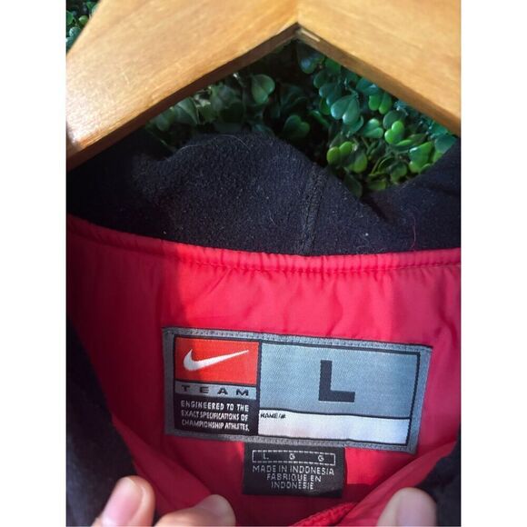 Nike Y2K Nebraska Huskers Puffer Coat Sz Large - Picture 3 of 5